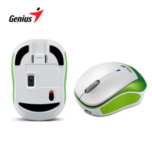 Mouse Genius Micro Traveler 9000R Wireless White/Green (0027905)