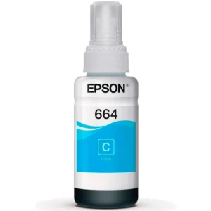 Botella de Tinta Epson T664 (T664220) Cyan 70ml