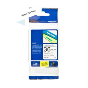 Cinta Brother TZE-261 Negro sobre Blanco