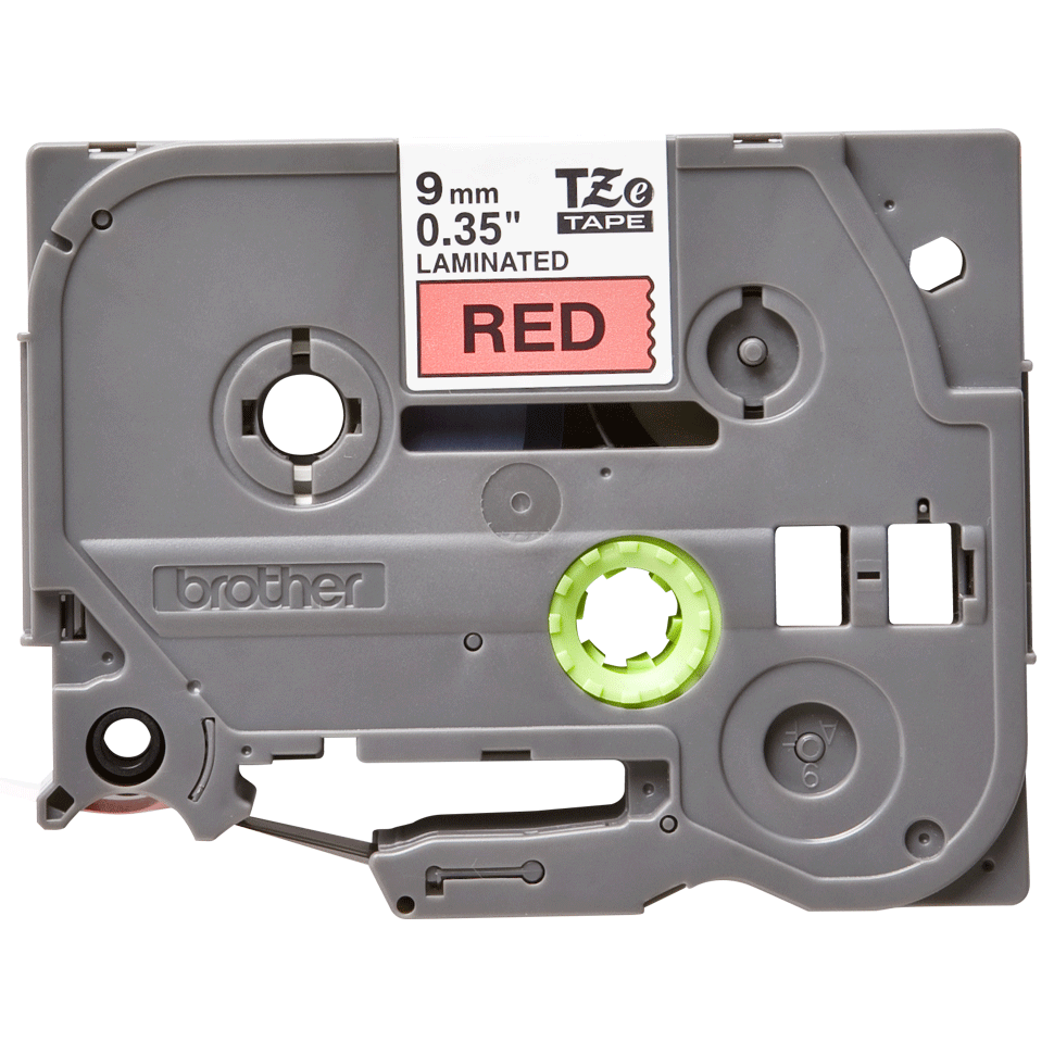 Cinta Brother TZE-421 Negro sobre Rojo 9mm (3/8″) x 8 mts