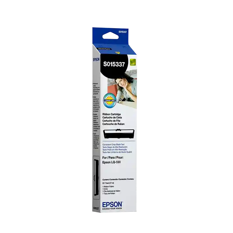 Cinta Epson S015337 Negro LQ-590