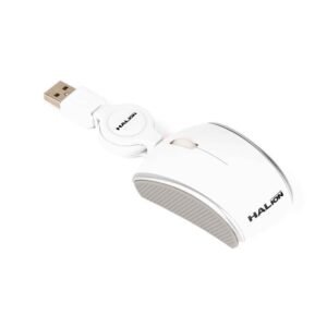 Mouse Halion Avenger Mini Ha-480 White Retractil