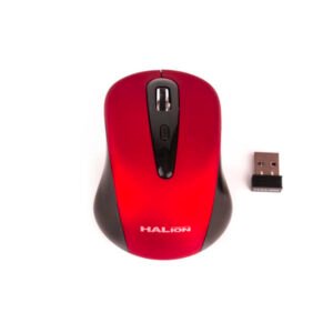 Mouse Halion Aries Inalámbrico HA-M2125 Rojo/Negro