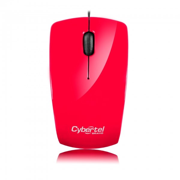 Mouse Cybertel Bravio M216 Red USB Retractil