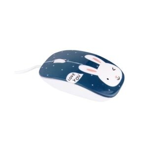 Mouse Halion Cartoon HA-M853 Conejo/Blue