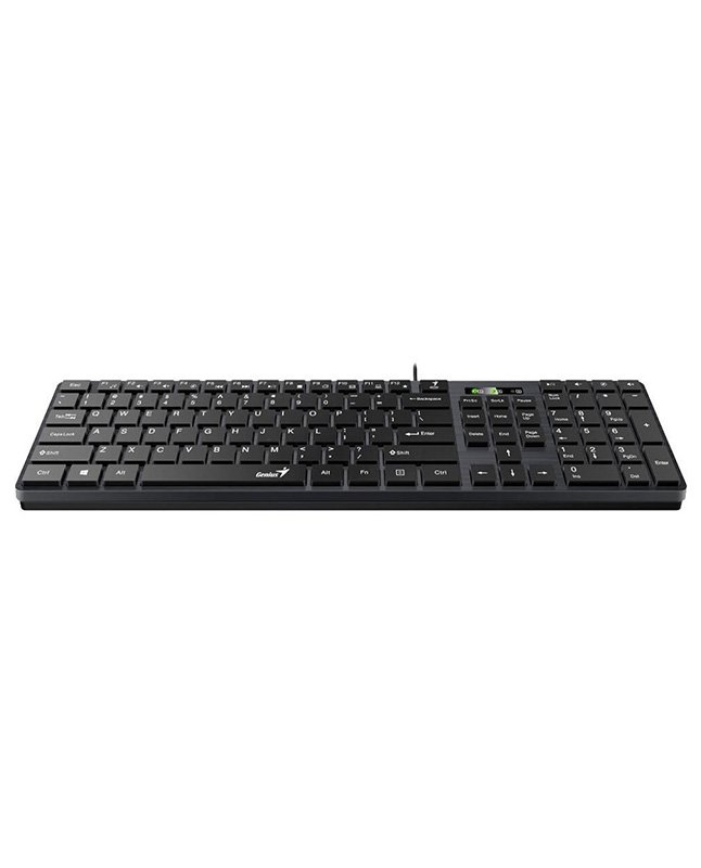 Teclado Genius Slimstar 126 USB Multimedia Black SP (0027250)