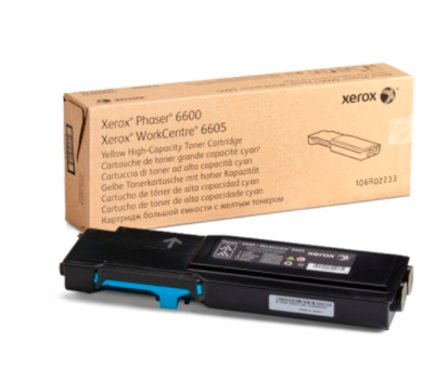 Toner Xerox 106R02233 Cyan 6,000 páginas