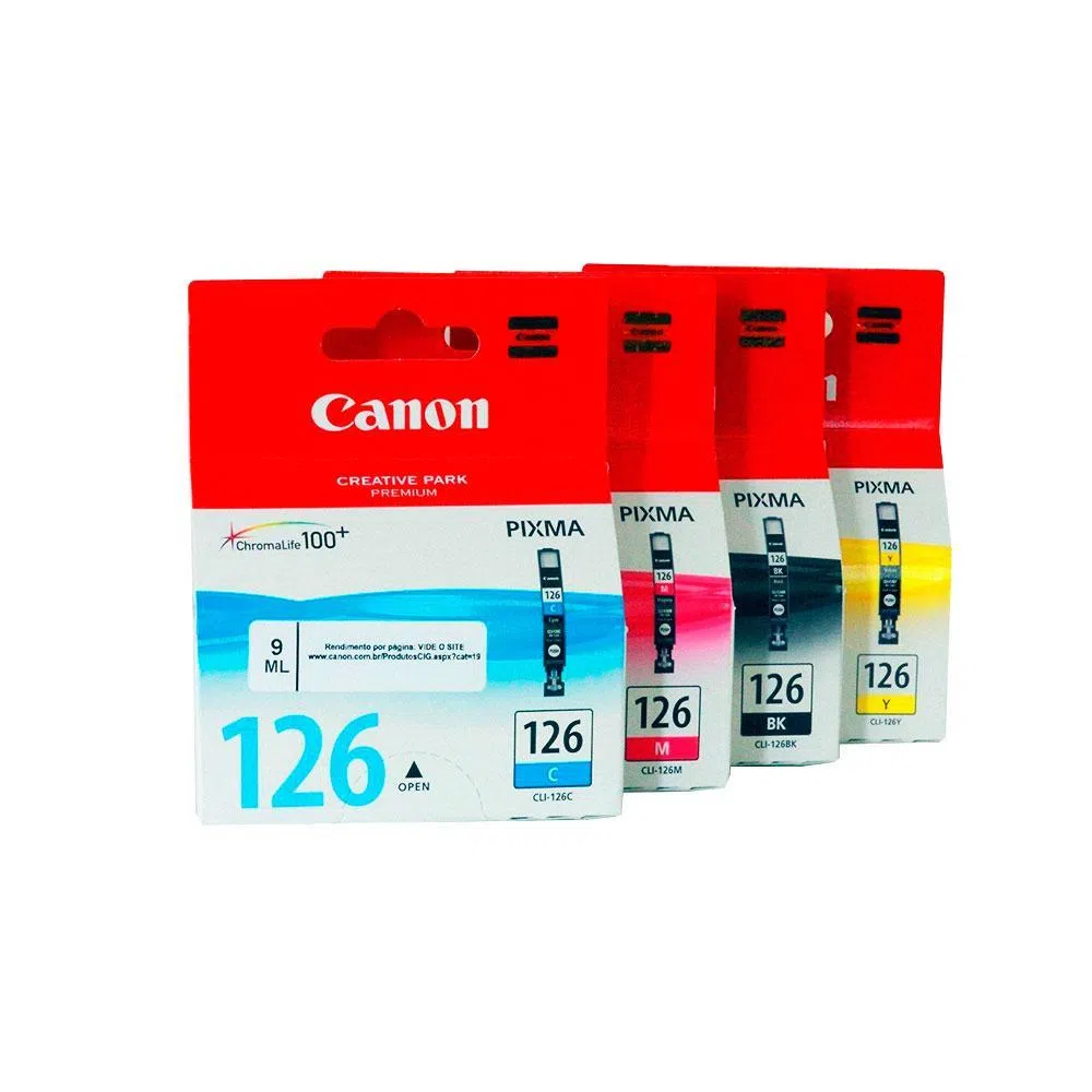 Tinta Canon CLI-126C Cyan 9ML 210Pag. iP4810
