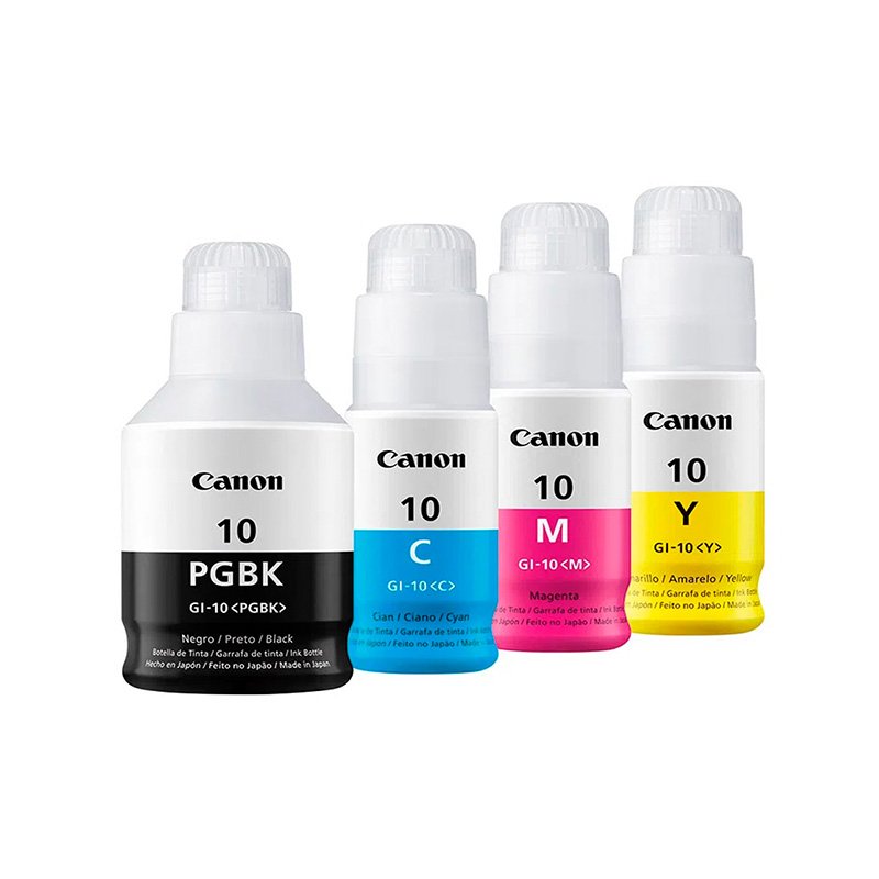 Tinta Canon GI-10C Cyan 70ML 7,700 Pag. Pixma G5010