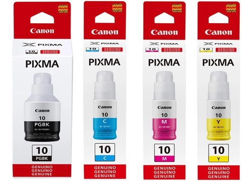 Tinta Canon GI-10C Cyan 70ML 7,700 Pag. Pixma G5010
