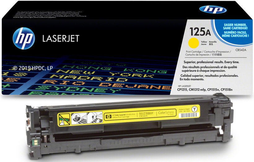 Toner HP Lj 125A (CB542A) Yellow 1,400 Pag LaserJet CP1210