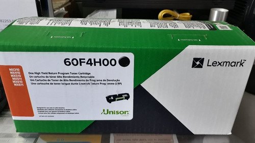 Tóner Lexmark 60F4H00 Negro 10,000pag