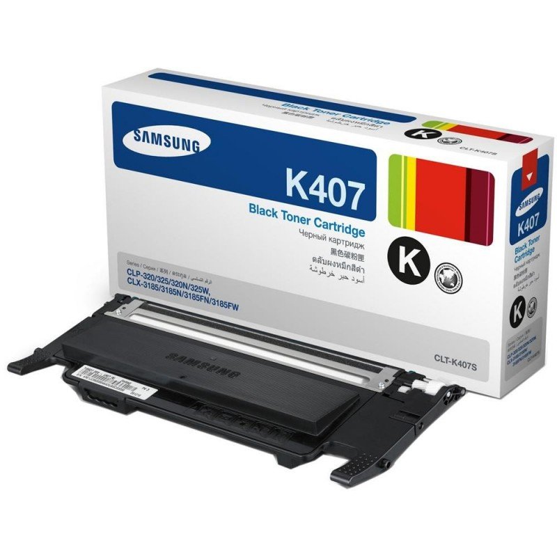 Tóner Samsung CLT-k407S Negro 1,500pag.