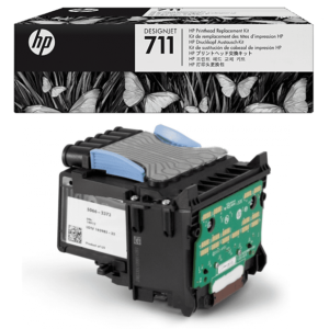Cabezal HP 711 (C1Q10A) Negro y Color 1,300 paginas