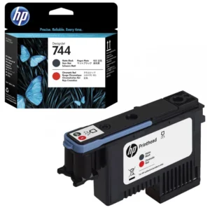 Cabezal HP 744A (F9J88A) Matte Black & Chromatic Red 3,500 paginas