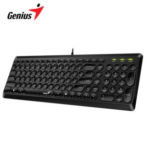 Teclado Genius Slimstar Q200 USB Black SP (0028052)