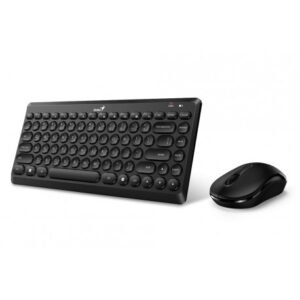 Teclado Genius + Mouse Luxemate Q8000 Wireless USB SP Black (0027909)